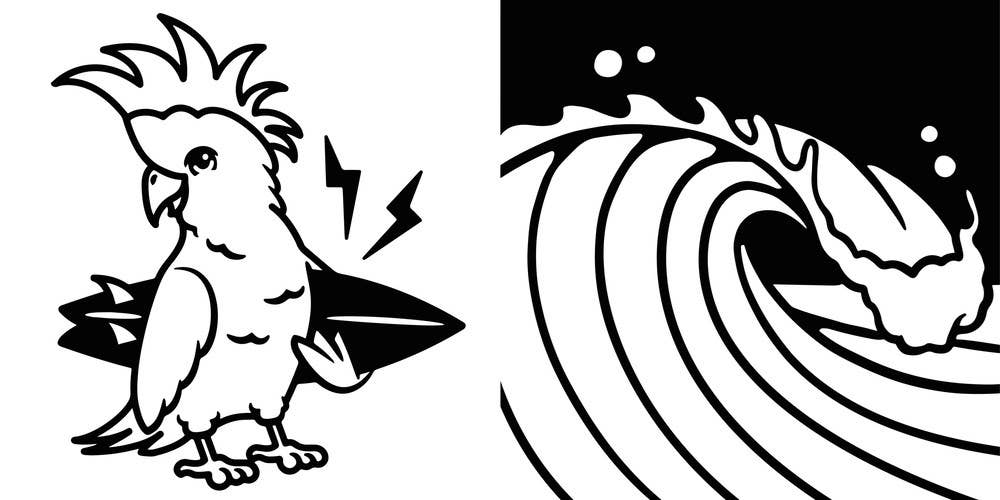 Contrast Book of Cool Animals: Children's Board Book