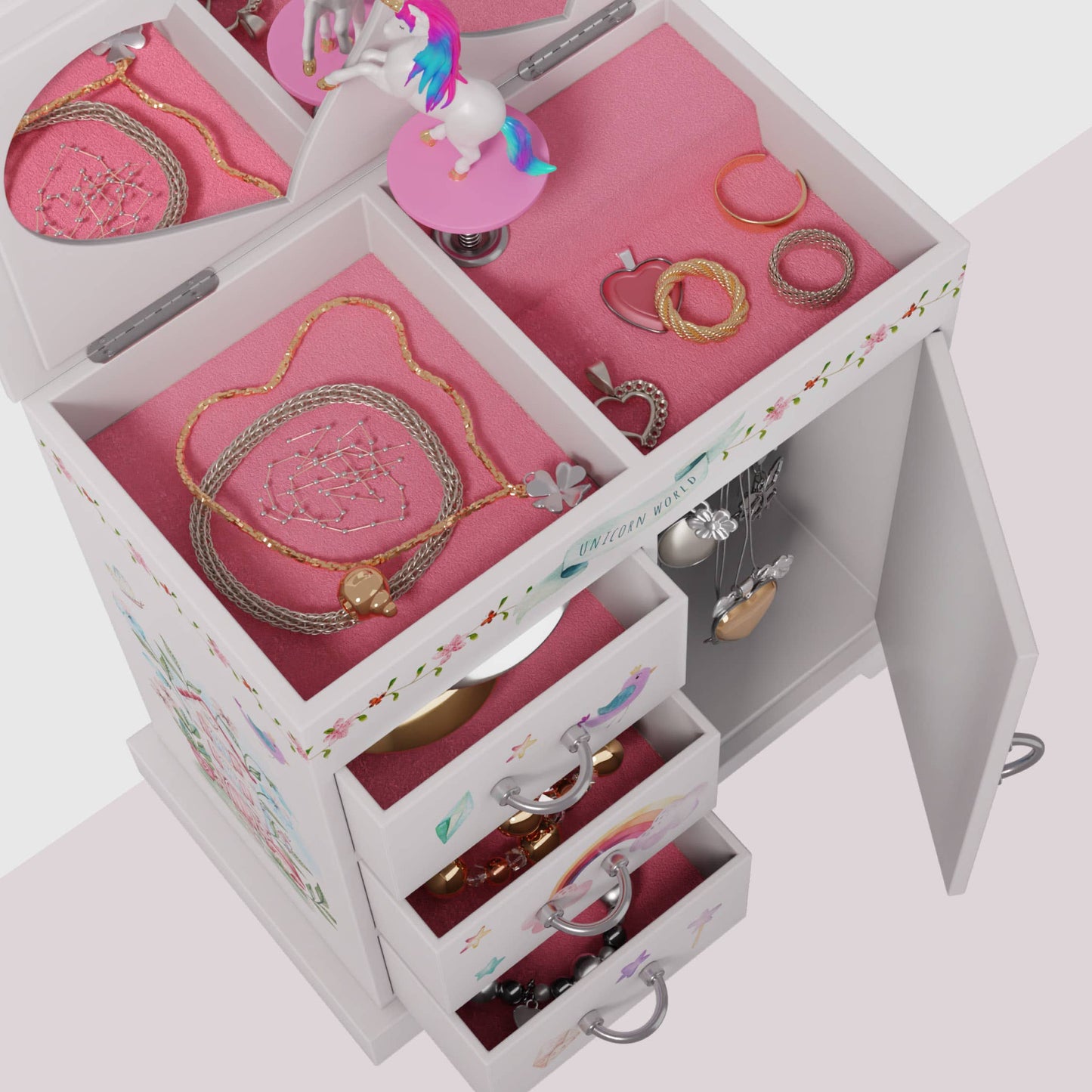 Dan&Darci - Unicorn Musical Jewelry Box for Kids, Gifts for Girls, Toy