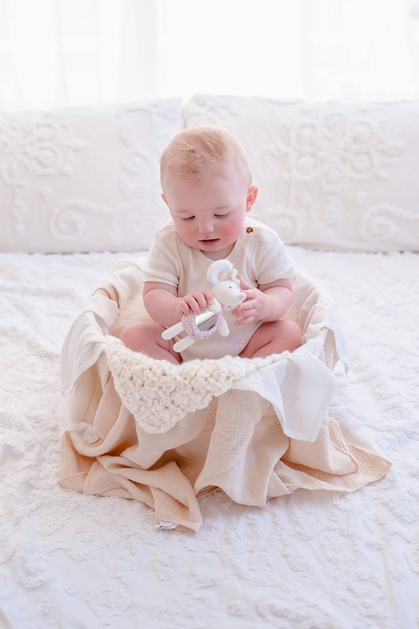 Meiya the Mouse - Sweet Sensory Fun for On-the-Go Babies - Made In Sri Lanka