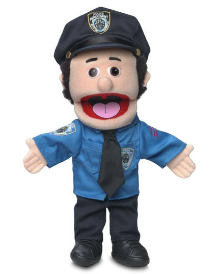 Silly Puppets Policeman Puppet – 14" Peach Skin Hand Puppet