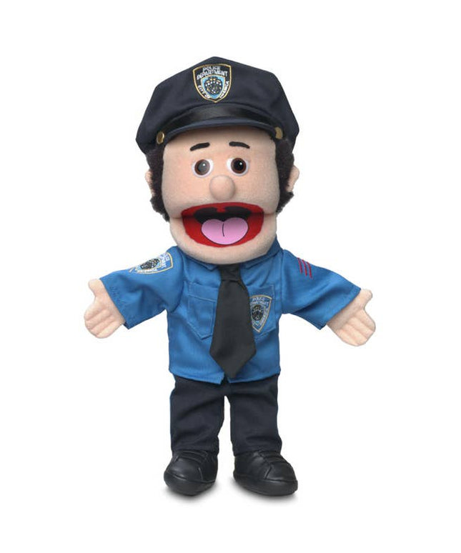 Silly Puppets Policeman Puppet – 14" Peach Skin Hand Puppet