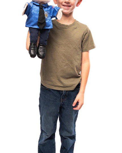 Silly Puppets Policeman Puppet – 14" Peach Skin Hand Puppet