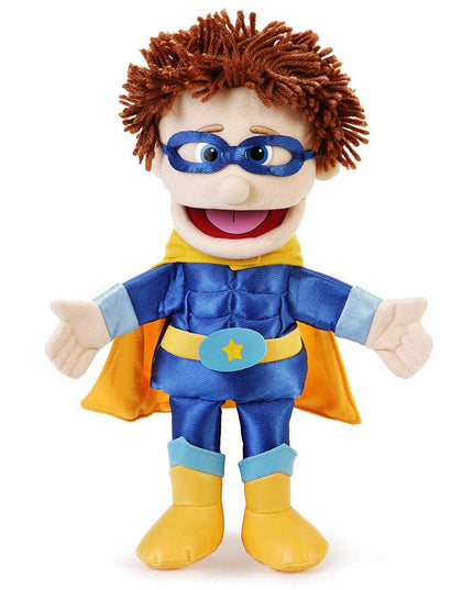 Silly Puppets Superhero Puppet – 14" Peach Skin Hand Puppet