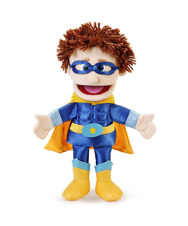 Silly Puppets Superhero Puppet – 14" Peach Skin Hand Puppet