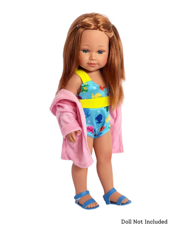 Adorable Fishies Swimsuit Baby Doll Accessory: Fits 18" Dolls (Made In USA)