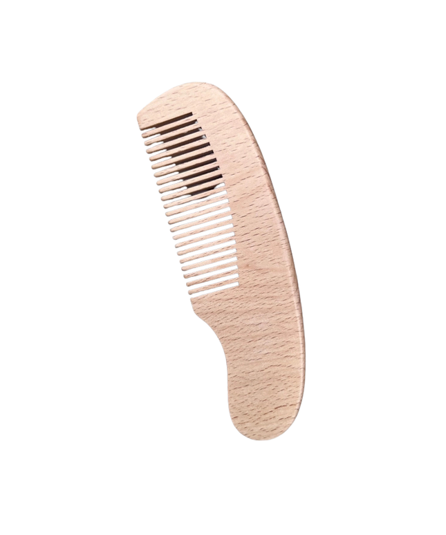 Natural Wood Baby Doll Hair Tools: Wooden Comb