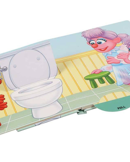 Children's book with Elmo and Abby Cadabby on a white background