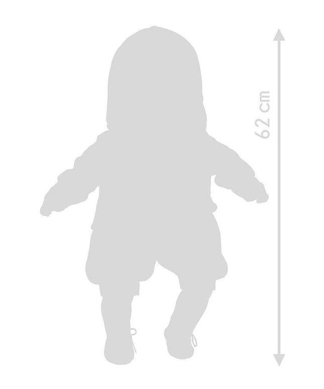 Silhouette of a child with a measurement label indicating height.