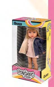 Gucca Penelope doll in a box with colorful design