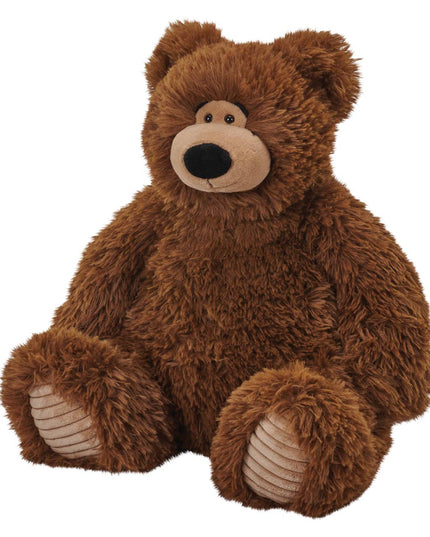 Brown teddy bear on a white background