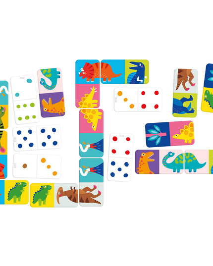 Dino Dominoes! 28 Double-Sided Dominoes by Banana Panda - Made In Poland