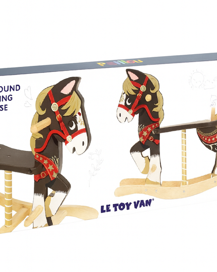 Packaging of a Fairground Rocking Horse by Le Toy Van on a white background
