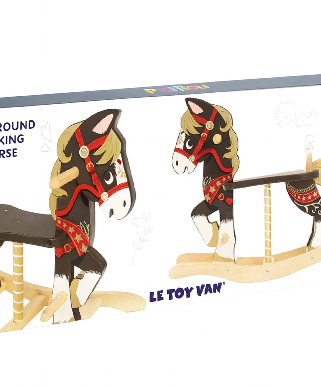 Packaging of a Fairground Rocking Horse by Le Toy Van on a white background