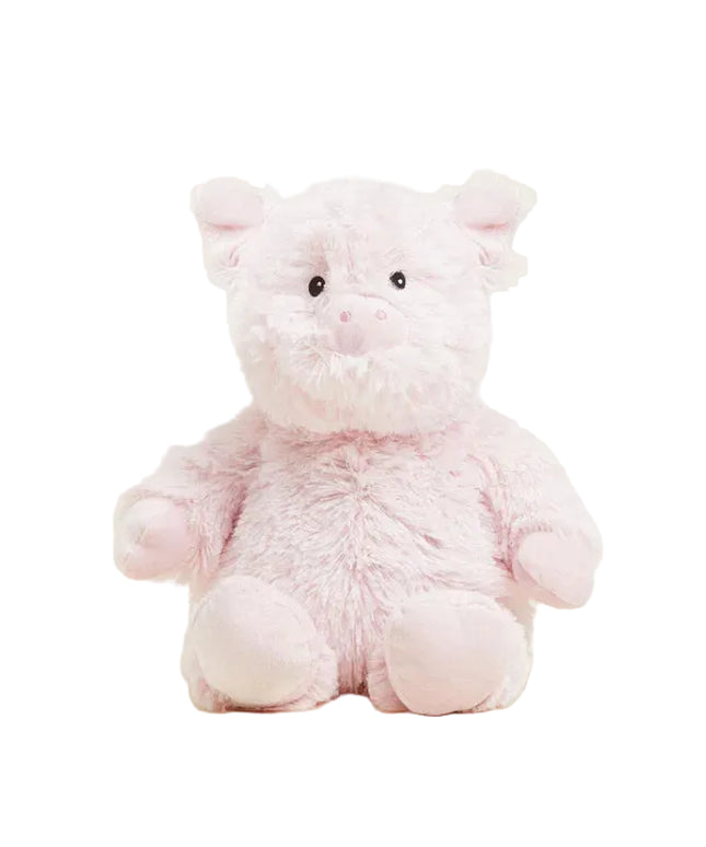 Large Pink Pig Warmie on white background