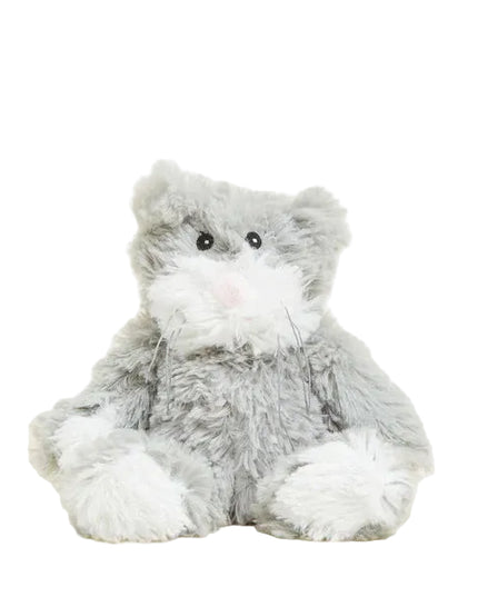 Junior Grey Cat Warmie on white background