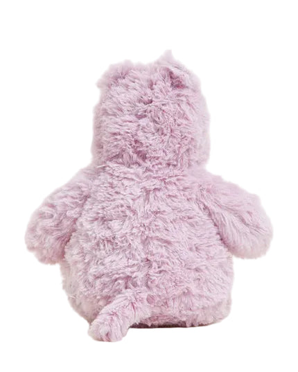 Pink plush toy on a white background
