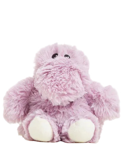 Pink plush toy on a light beige background
