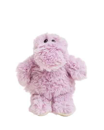 Pink plush toy on a white background