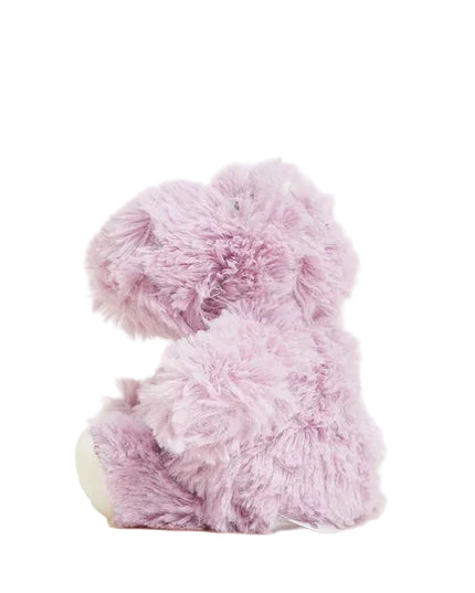 Pink fluffy letter 'S' on a white background