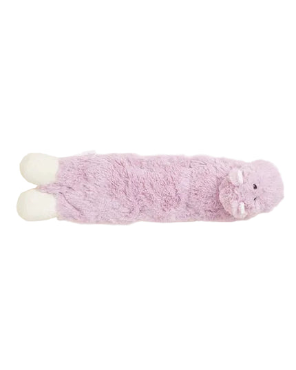 Pink plush toy on a white background