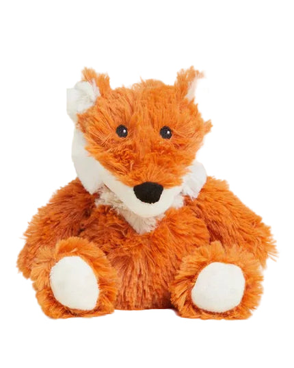 Plush toy fox with a white background