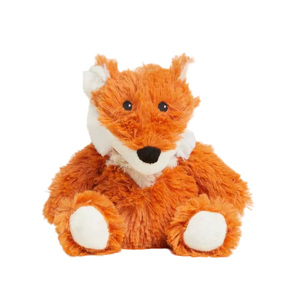 Plush toy fox with a white background