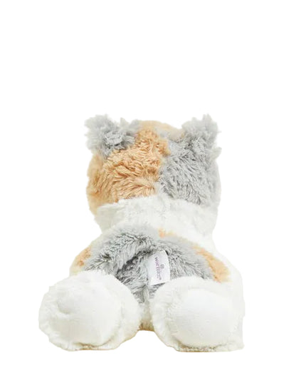 Plush toy resembling a fox with a white background