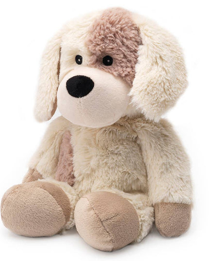 Plush beige and light brown puppy Warmie