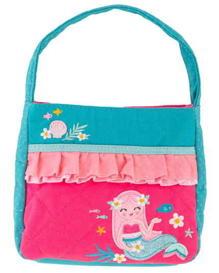 Children's bag with mermaid design on a white background