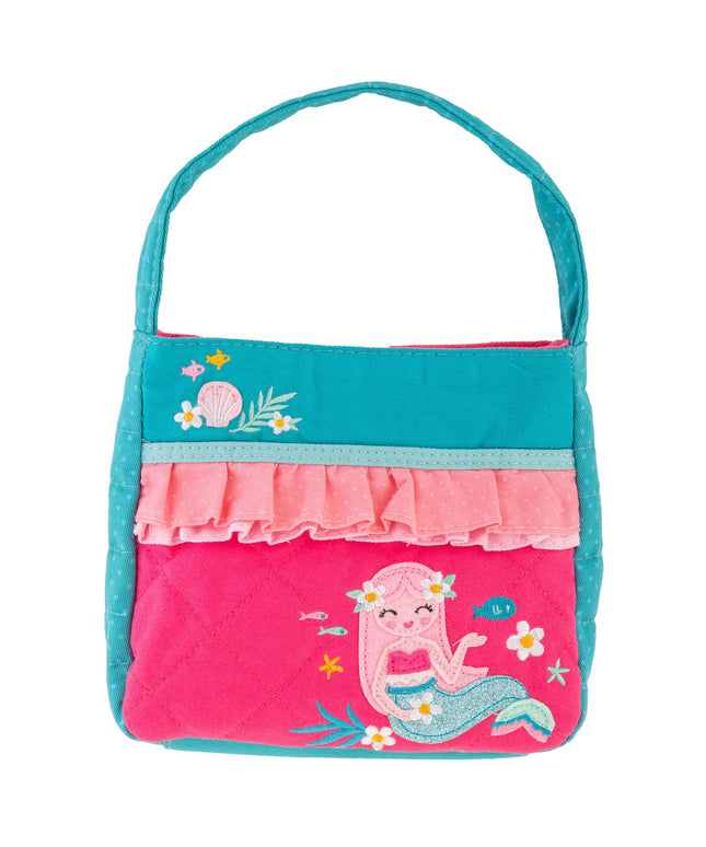 Children's bag with mermaid design on a white background