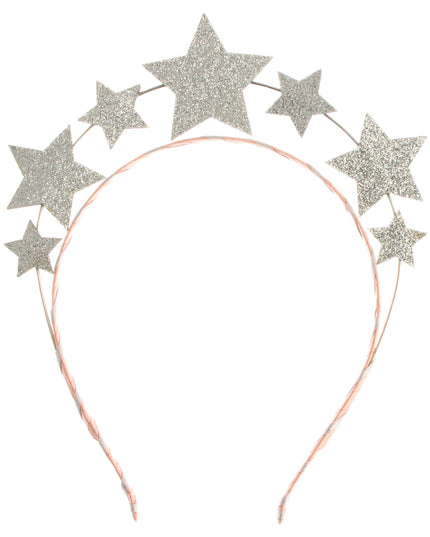 Star-shaped headband with rose gold band on a white background