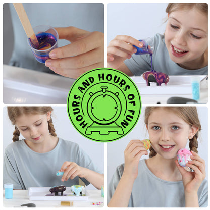 Dan&Darci - Paint Pouring Rocks for Kids - Rock Painting Kit, Craft Kit
