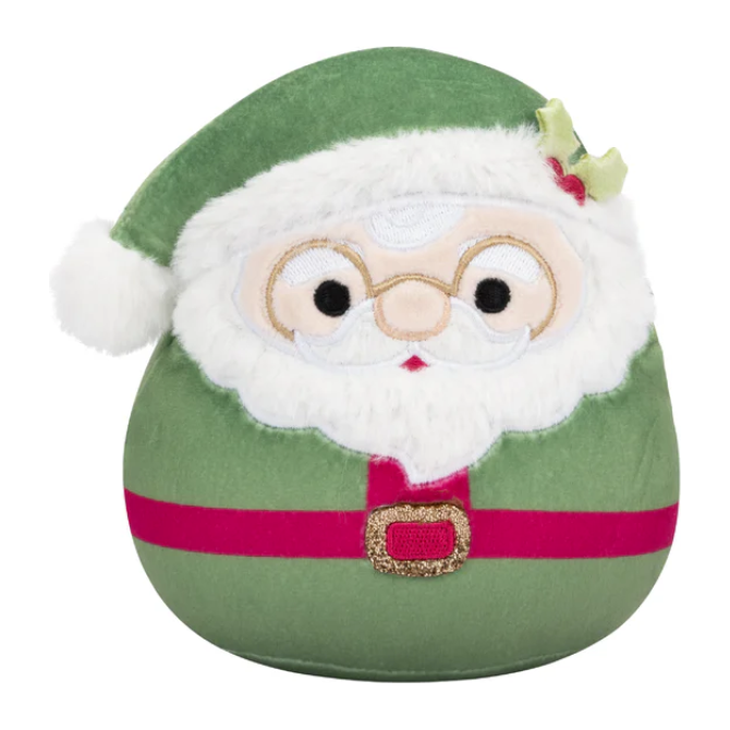 Squishmallow Christmas Plush 12" Nick Santa Claus Green