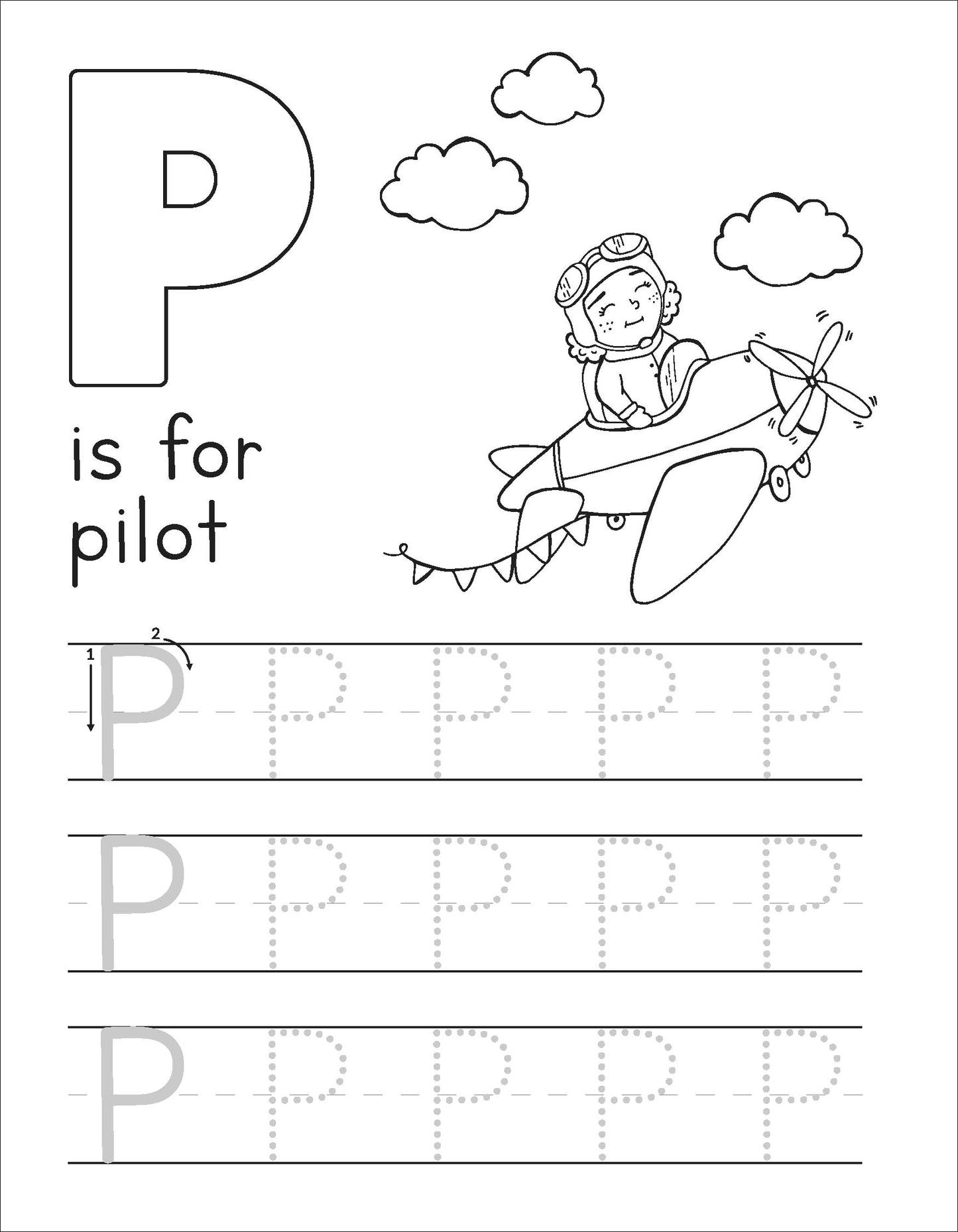 Learn to Write Book - "G Is For Girl: Trace & Learn Letters"