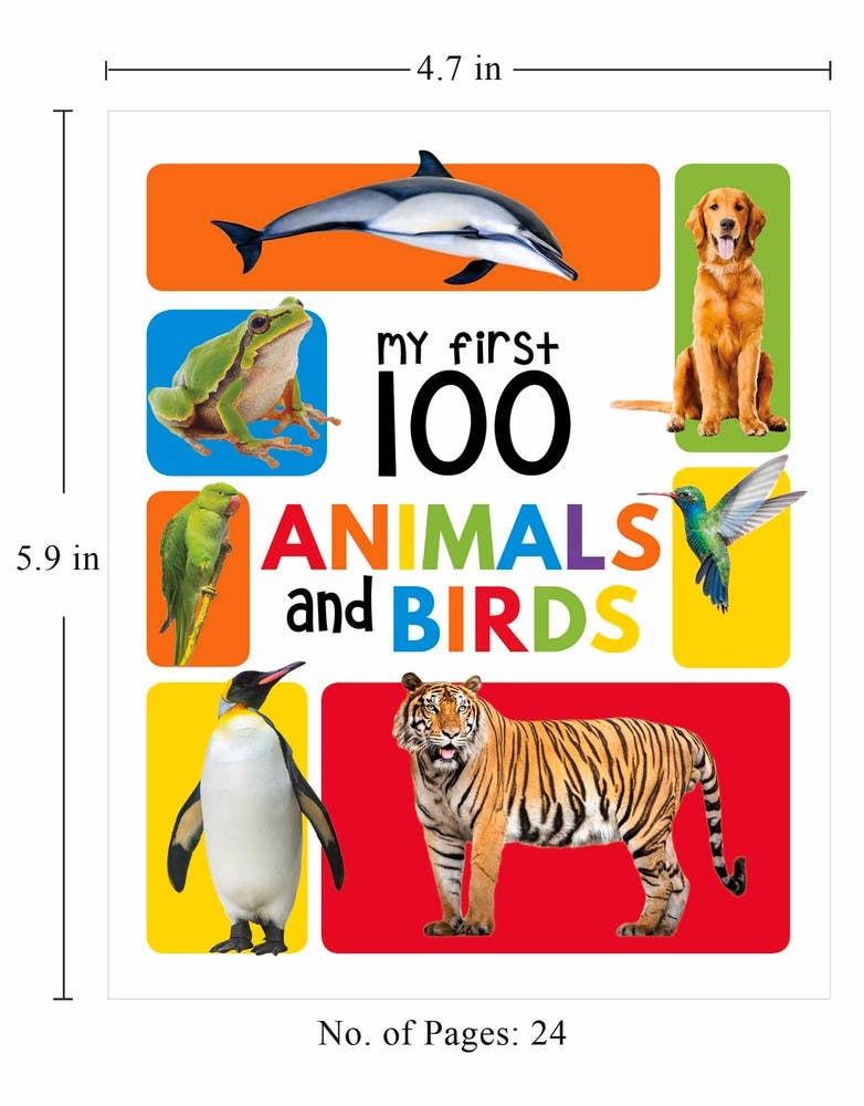 My First 100 Animals And Birds Childrens Board Book