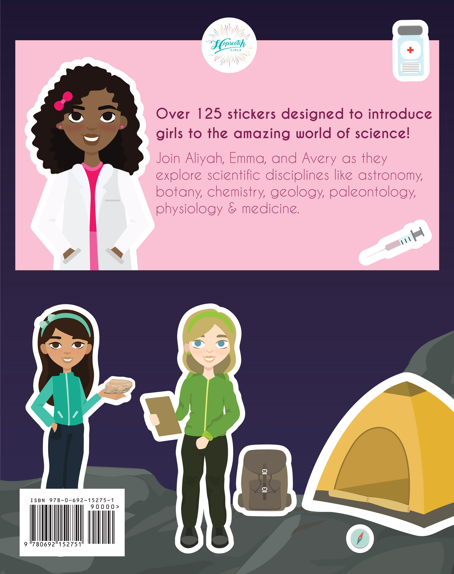 Sticker Book for Girls - "Science! STEM Sticker Adventure"