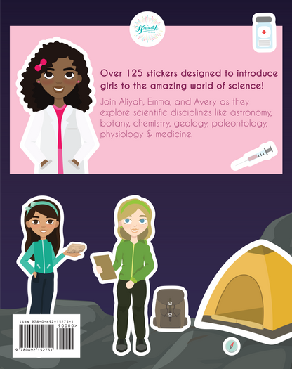 Sticker Book for Girls - "Science! STEM Sticker Adventure"