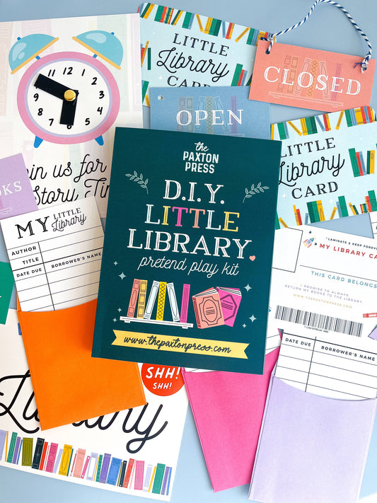 D.I.Y. Little Library Pretend Play Kit - Made In U.S