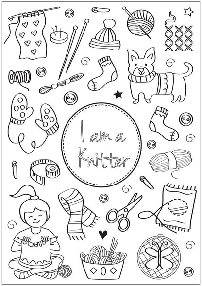 Coloring Book for Girls - "I Am Creative"