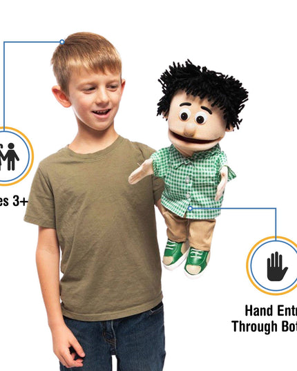 Silly Puppets Kenny Puppet – 14" Peach Skin Hand Puppet