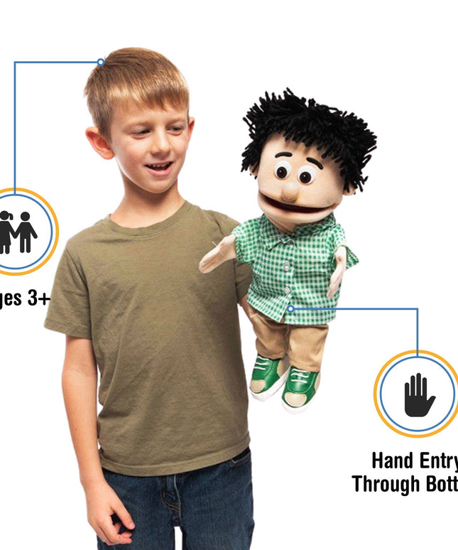 Silly Puppets Kenny Puppet – 14" Peach Skin Hand Puppet