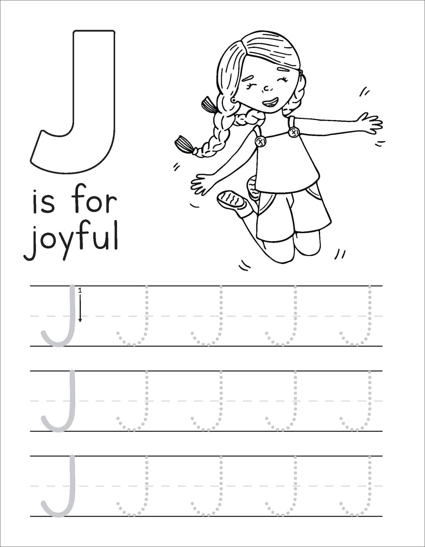 Learn to Write Book - "G Is For Girl: Trace & Learn Letters"