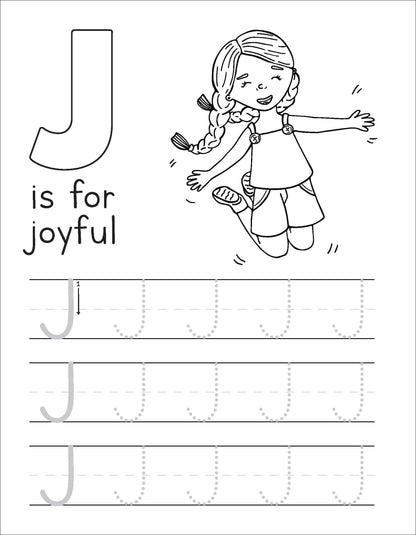 Learn to Write Book - "G Is For Girl: Trace & Learn Letters"