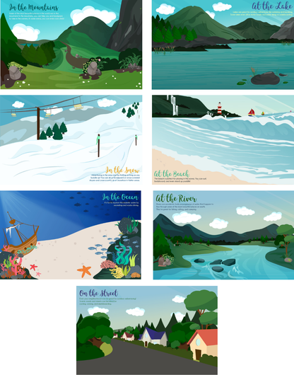 Sticker Book for Girls - "Outdoor Sports Sticker Adventure"