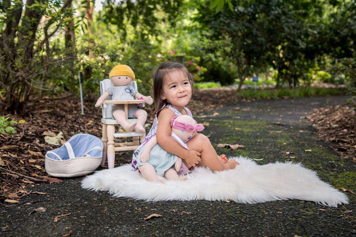 Organic Cotton Baby Doll Carry Cot - Soft & Sustainable - Made in Sri Lanka