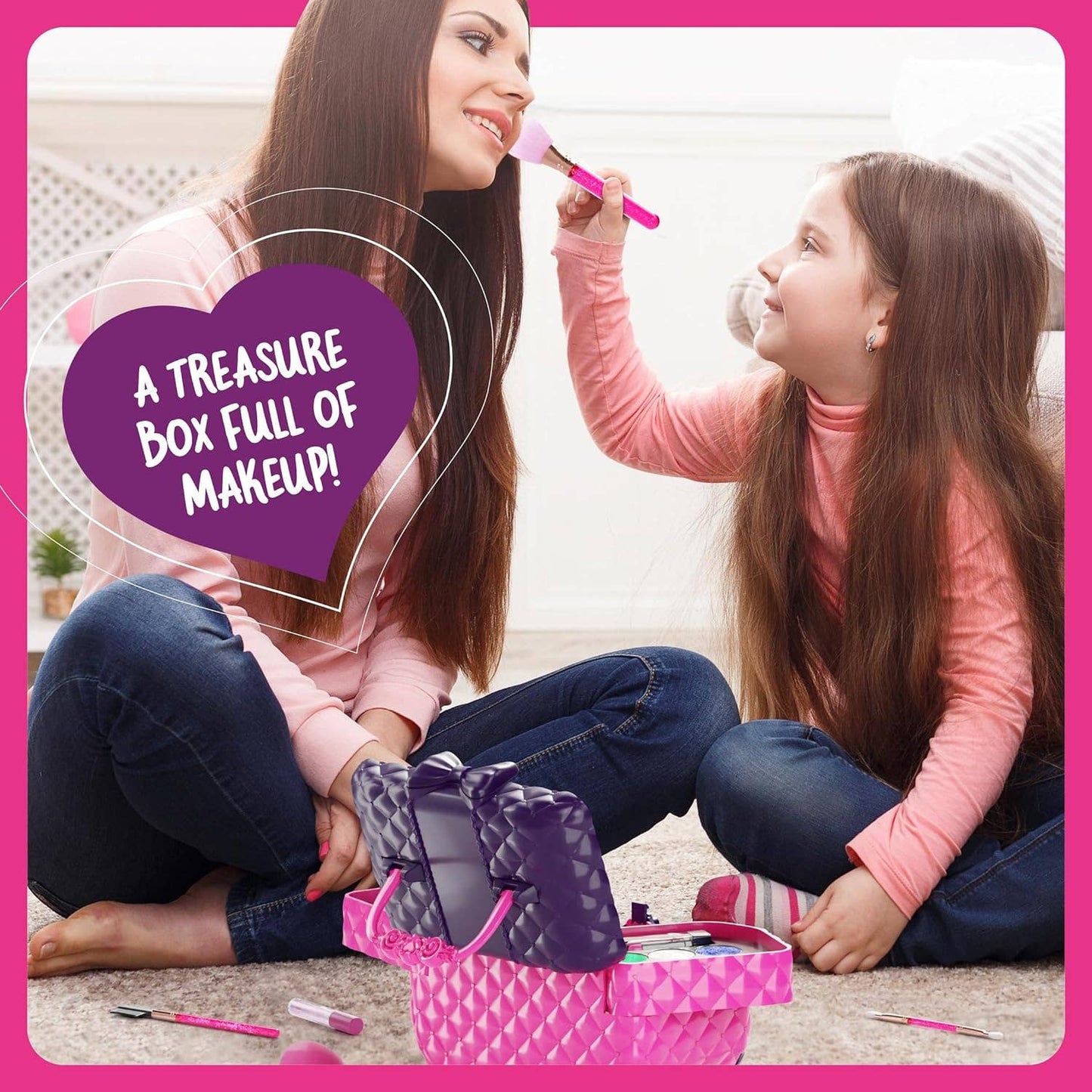 Dan&Darci - Light Up Makeup Kit for Kids - Real Girls Make Up Set