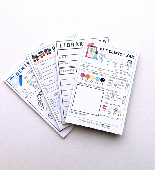 Playtime Pads - Vet, Librarian, Dentist & More! - Made In U.S