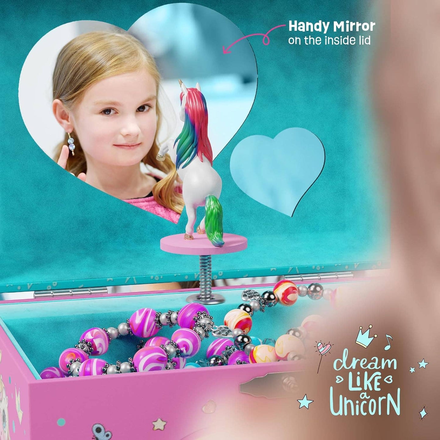 Dan&Darci - Unicorn Musical Jewelry Box for Kids