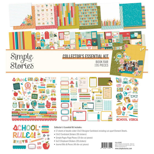 Simple Stories - Collector's Back to School Essential Kit with Cardstock & Stickers
