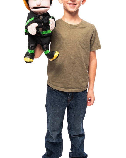 Silly Puppets Fireman Puppet – 14" Peach Skin Hand Puppet
